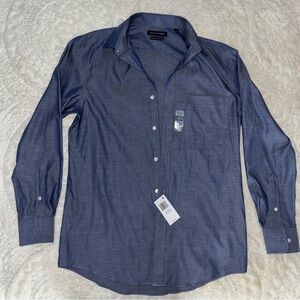 Tommy Hilfiger Regular Fit Men's Button Down Shirt Size M Blue NWT